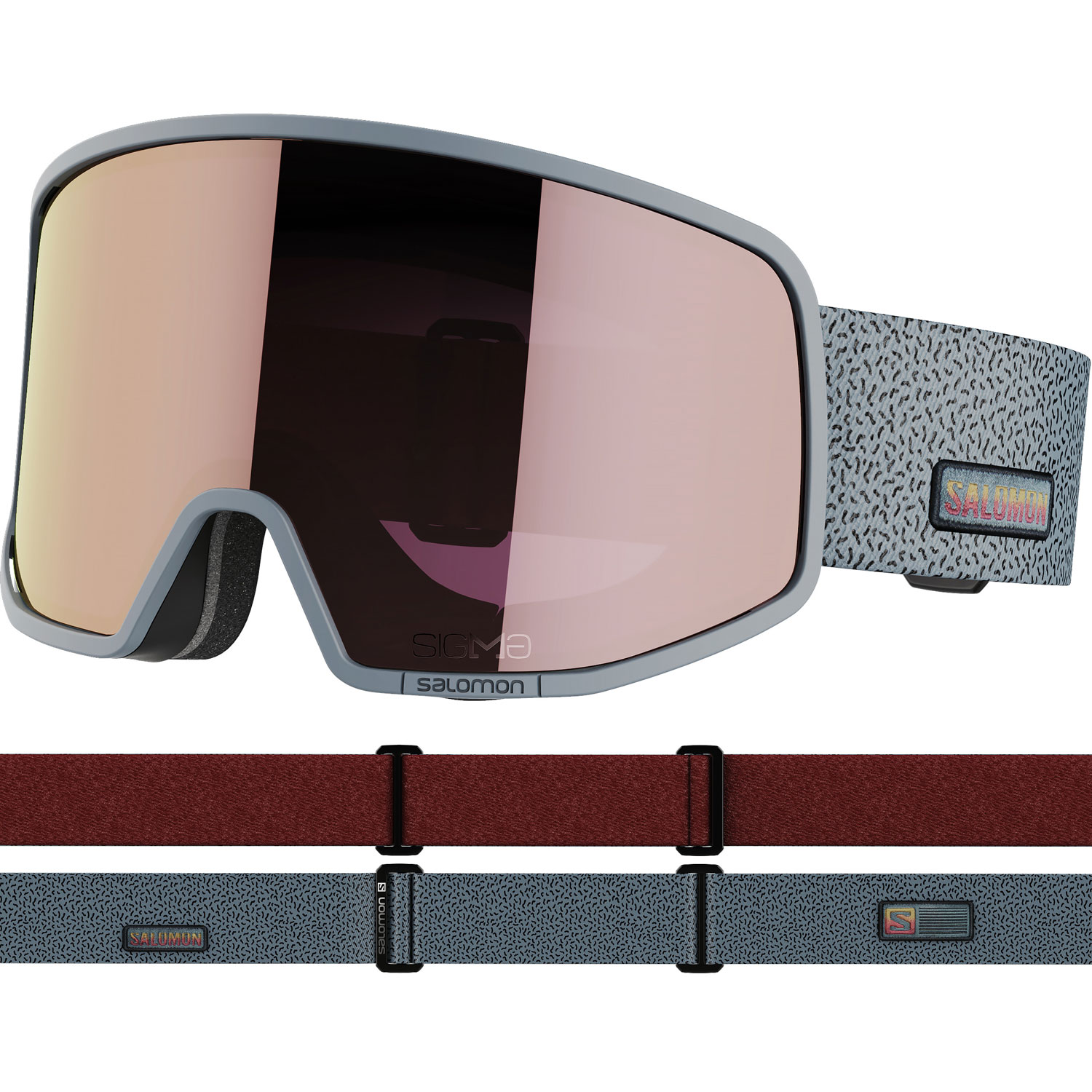 Venta ambulante Tableta Digno 2023 Salomon Lo Fi Sigma Gafas De Esquí / Snowboard - Gris / Low Light Pink  | Coast Outdoors | Great Deals on Skiing, Snowboarding & Much More