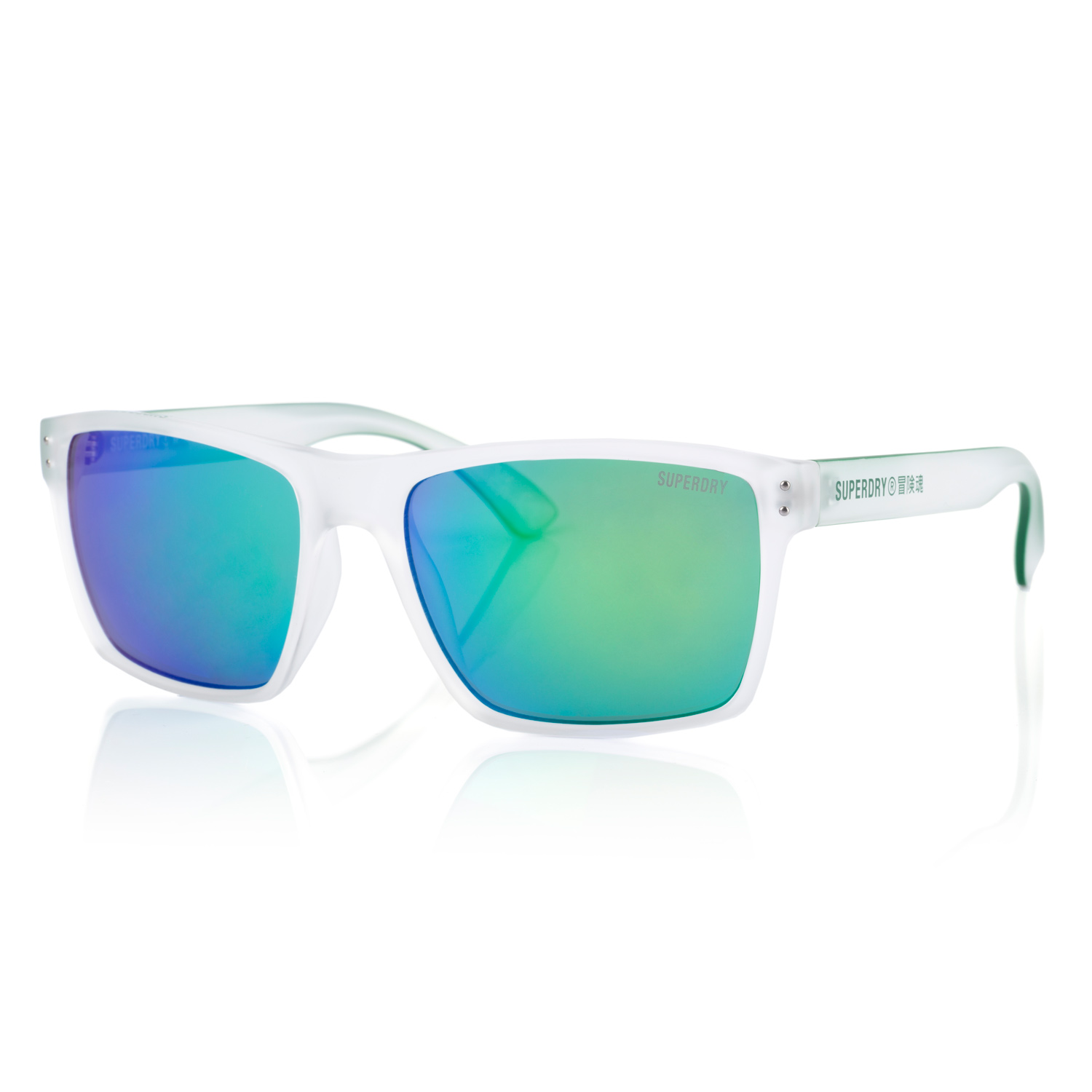 Lunettes De Soleil Superdry Sds Kobe Cristal Mat Miroir Vert 183