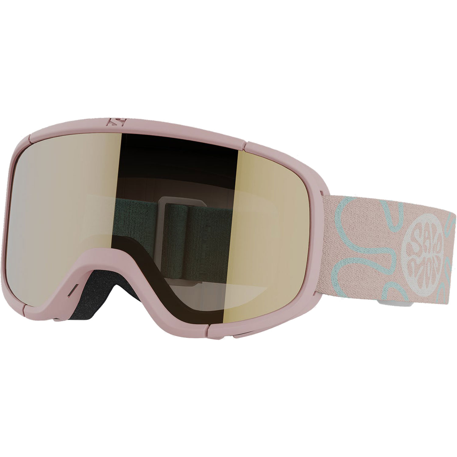 Lunettes De Ski Salomon Pour Enfants Rio 2024 (3-6 Ans) - Pêche  Tropicale/or (Otg)