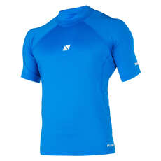 Magic Marine Cube Short Sleeve Rash Vest - Blue