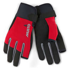 Musto Essential Long Finger Sailing Gloves - 2023 - True Red