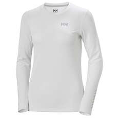 Helly Hansen Womens Lifa Active Solen Ls Top - Bianco 49352