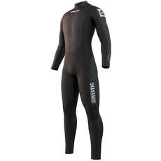 Mystic Brand 3/2mm Back-Zip Flatlock Wetsuit 2023 - Black 210312