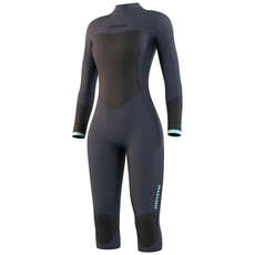 2023 Mystic Womens Brand 3/2mm Back-Zip FL Shortleg Wetsuit - Night Blue 210320