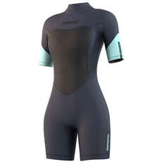 Mystic Womens Brand 3/2mm Shorty Wetsuit 2023 - Night Blue 210323