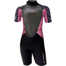 Sola Junior Storm 3/2mm Shorty Wetsuit 2023 - Pink Berry A1723