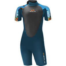 Sola Junior Storm 3/2mm Shorty Wetsuit 2023 - Reef A1723