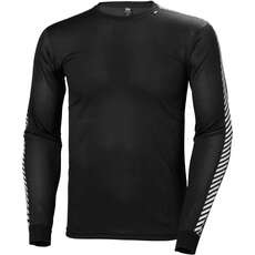 Helly Hansen Lifa Stripe Thermal Base Layer Top  - Black 48800