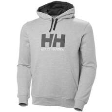 Helly Hansen Hh Logo Felpa Con Cappuccio - Grigio Melange 33977