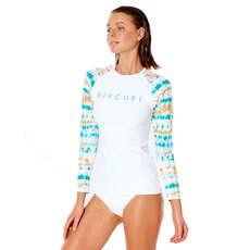 Rip Curl Womens Summer Breeze LS UV Rash Top - White - 117WRV