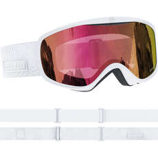 Salomon Womens Sense Ski / Snowboard Goggles - White / Ruby