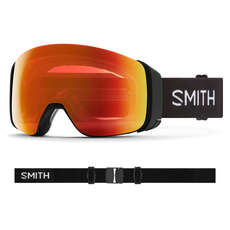 Smith 4D Mag Snow Goggles - Black / Chromapop Red Mirror