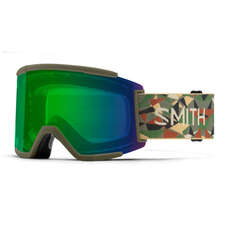 Smith Squad XL Snow Goggles - Geo Camo / ChromaPop Green Mirror