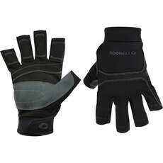 Typhoon Junior Colwyn Half Finger Sailing Gloves 2023 - Black 310261