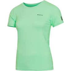 Mystic Womens Star Short-Sleeve Rashvest  - Lime 240260