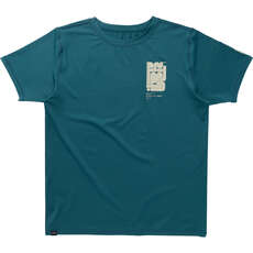 Mystic Boarding Short-Sleeve Rashvest  - Teal