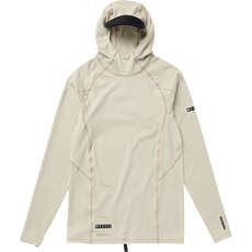 Mystic Unchartered Hooded Long Sleeve Rashvest - Sand