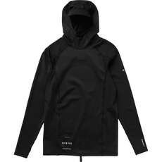 Mystic Unchartered Hooded Long Sleeve Rashvest - Black