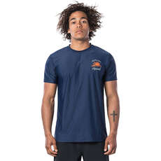 Rip Curl Wilder T-Shirt Manica Corta Aderente Uv - Navy - Wle9Hm