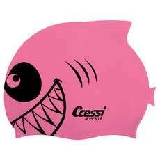 Cuffia Da Nuoto Cressi Kids Shark Silicon - Rosa