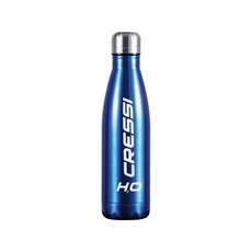 Cressi Aluminium Double Wall Water Bottle - 500ml - Blue