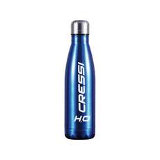 Cressi Borraccia Doppia Parete In Acciaio Inox - 500Ml - Blu