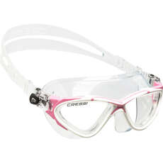 Cressi Planet Swimming Goggles - Clear/White/Lilac