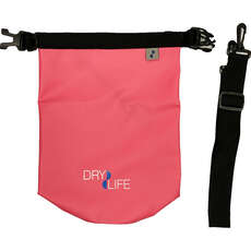 Dry Life 2.5L Dry Bag & Shoulder Strap - Bright Pink