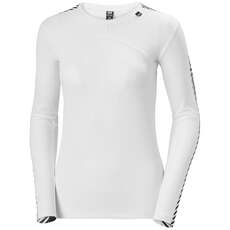 Helly Hansen Womens Lifa Crew Thermal Top - Bianco 48326