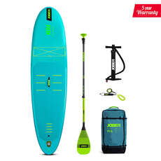 Jobe Aero Nera Lite 10.6 Inflatable SUP & Fibreglass Paddle Package - Teal