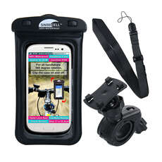 SwimCell Waterproof Phone Case with Handlebar Bike Mount - Black